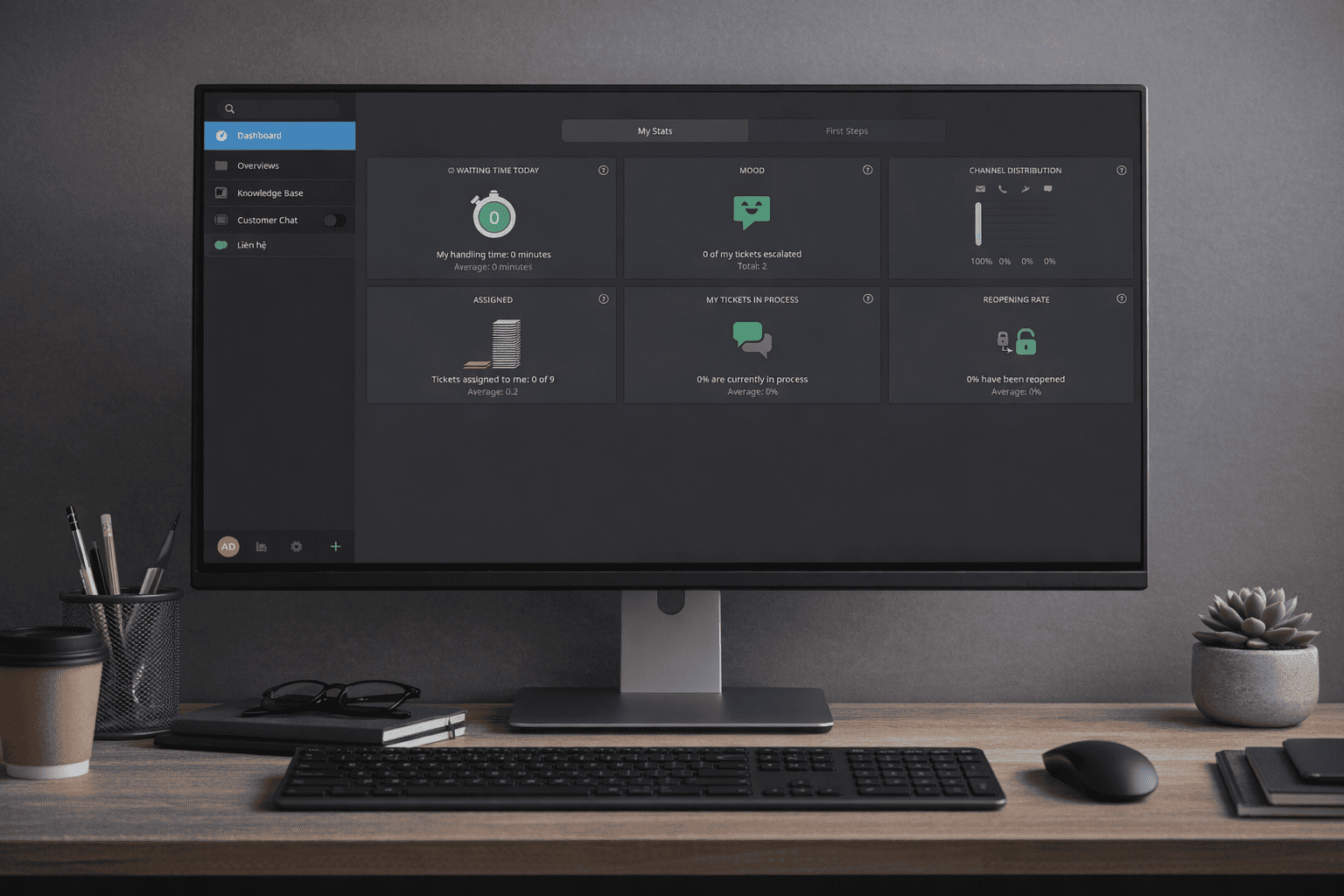 Help Center platform interface