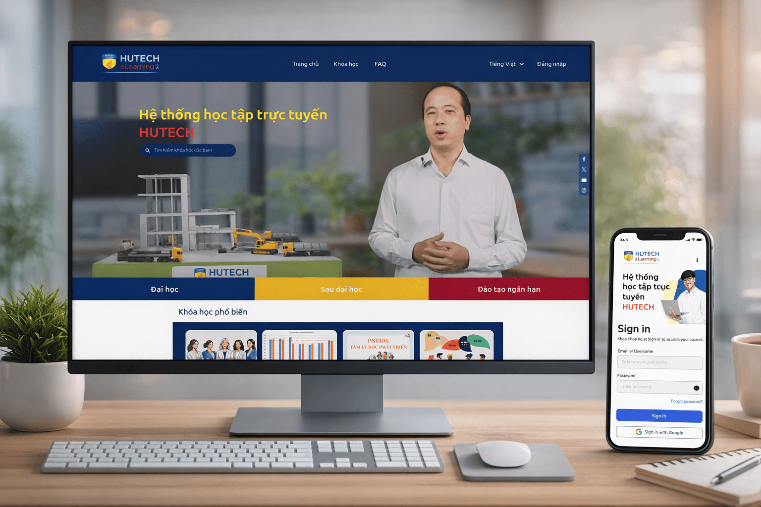Learning Management System interface